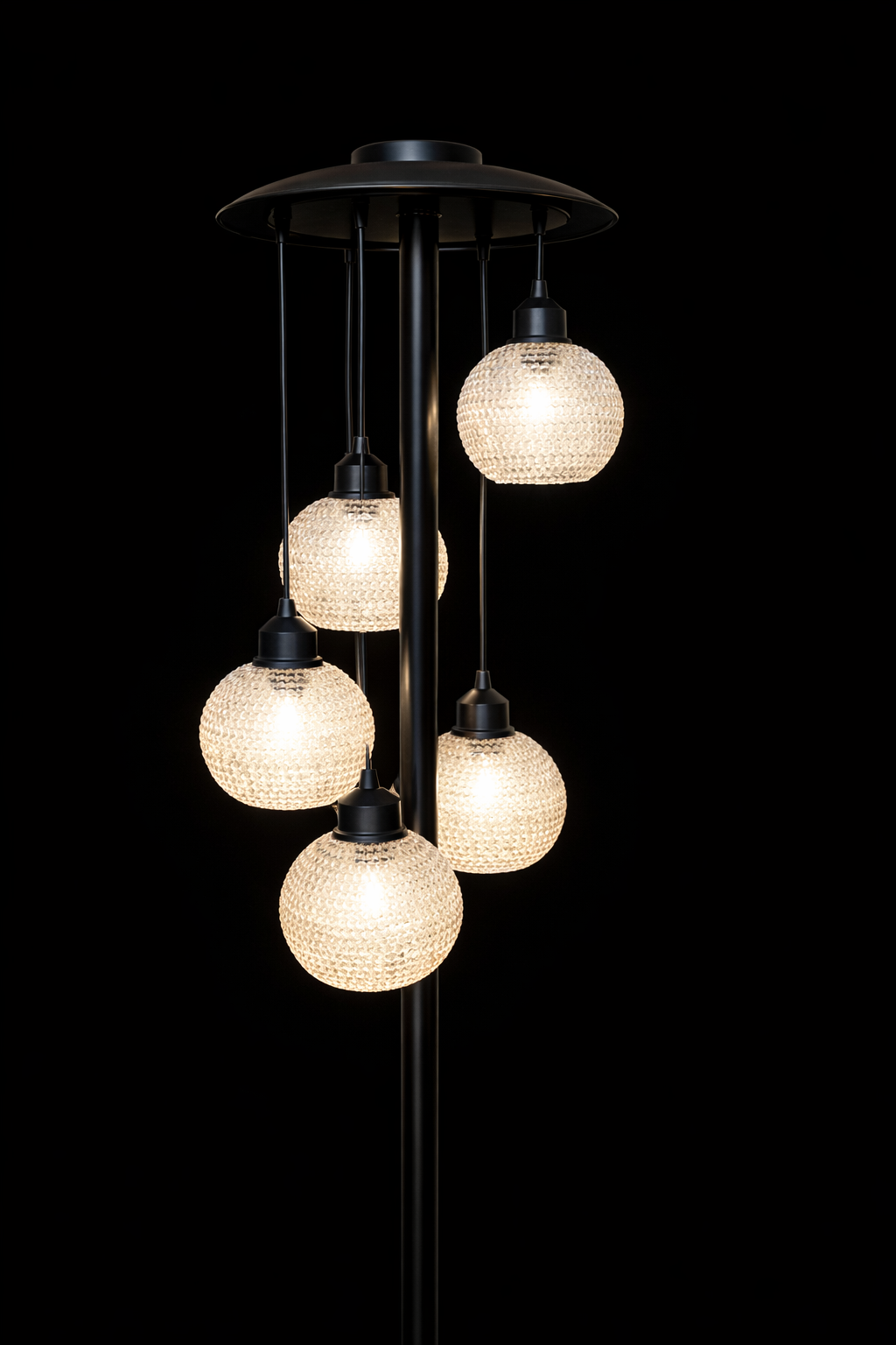 Golden Orb Cascade Hanging Lamp