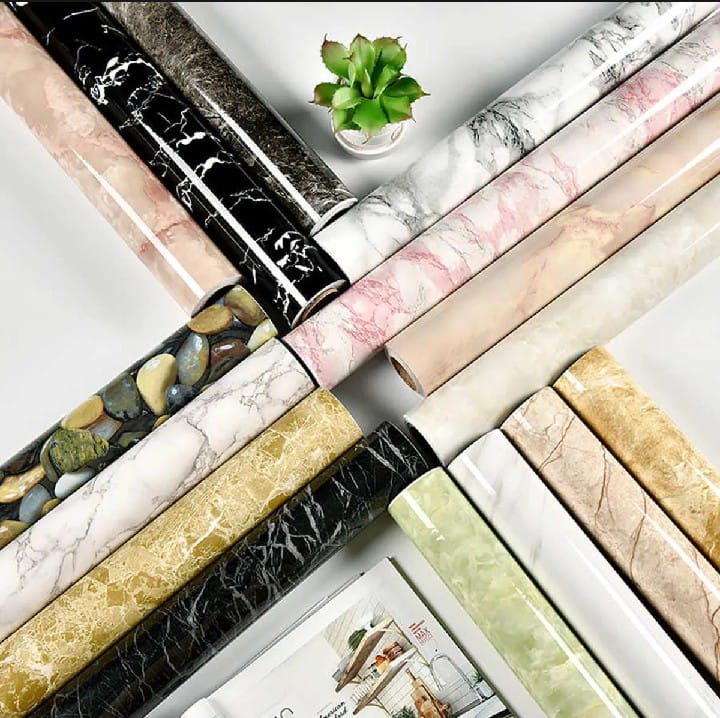 1 roll Premium Marble Self-Adhesive Wallpaper
